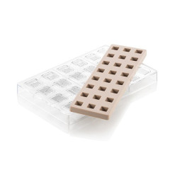 Kit chocolat praliné Quadro - Silikomart Professional