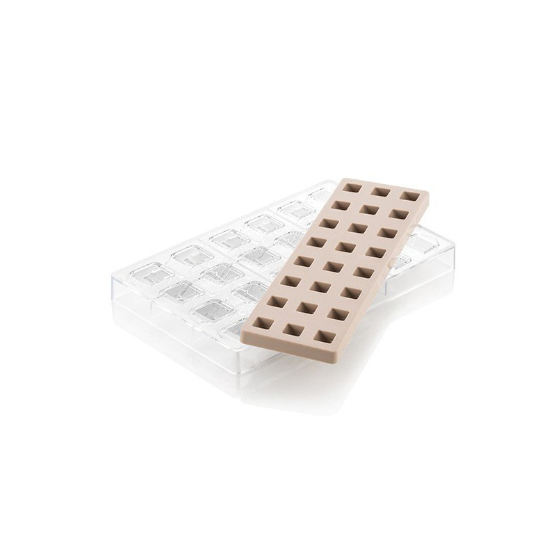 Kit chocolat praliné Quadro - Silikomart Professional