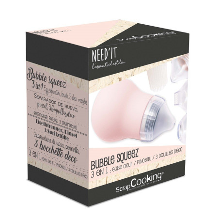 Poire alimentaire 3 en 1 Bubble Squeez Need'it - ScrapCooking