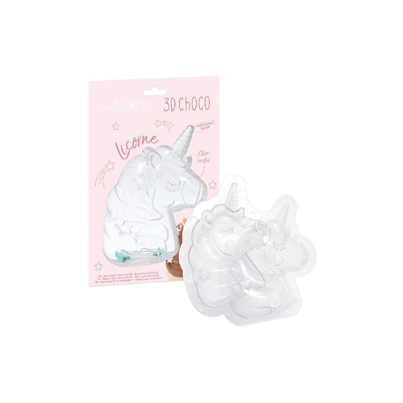 Moule 3D choco Licorne - ScrapCooking