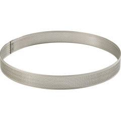 Cercle perforé inox 8cm H2cm