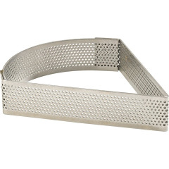 Triangle perforé inox 12x10,5cm H2cm