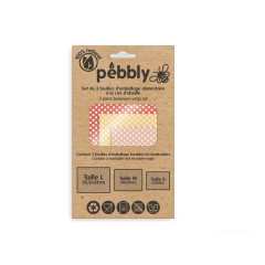 Feuille emballage cire d'abeille x3 - Pebbly