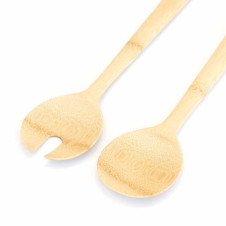 Couvert à salade bambou 27cm x2 - Pebbly