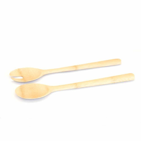 Couvert à salade bambou 27cm x2 - Pebbly