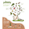 Coffret 0 déchet seau compost office planche et sac à vrac - Pebbly