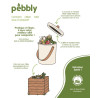 Coffret 0 déchet seau compost office planche et sac à vrac - Pebbly