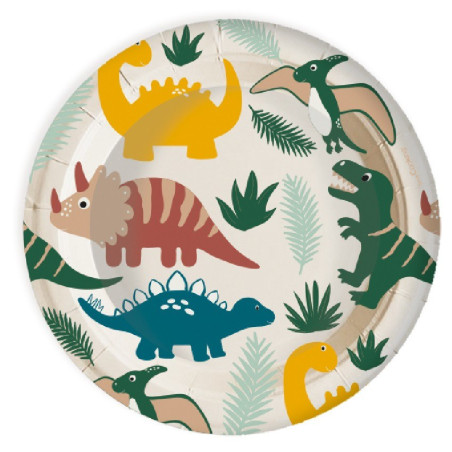 Assiette Dino x8 - ScrapCooking