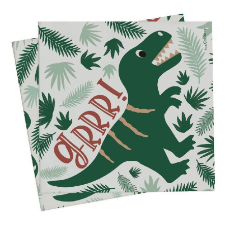 Serviette Dino x20 - ScrapCooking