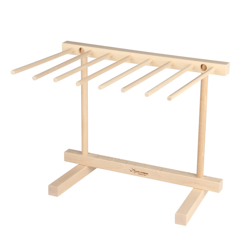 Séchoir à Pâtes En Bois BAOK Avec Filet - 40cm De Diamètre | Pour Nouilles, Légumes, Herbes, Fleurs Séchées - 5