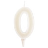 Bougie chiffre 0 fluorescente - DeKora