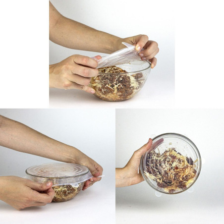 Couvercle extensible hermétique silicone x3 - Cook Concept