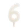 Bougie chiffre 6 fluorescente - DeKora