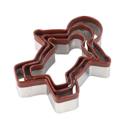 Emporte-pièce gingerbread marron x3 - Tala