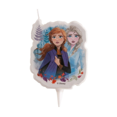 Bougie Reine des neige Anna et Elsa