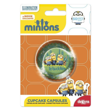 Caissette cupcake Minions x50 - DeKora