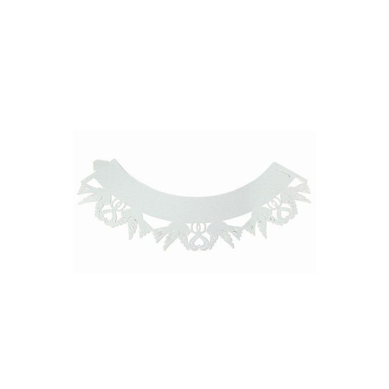 Caissette cupcake dentelle blanche x12 - PME
