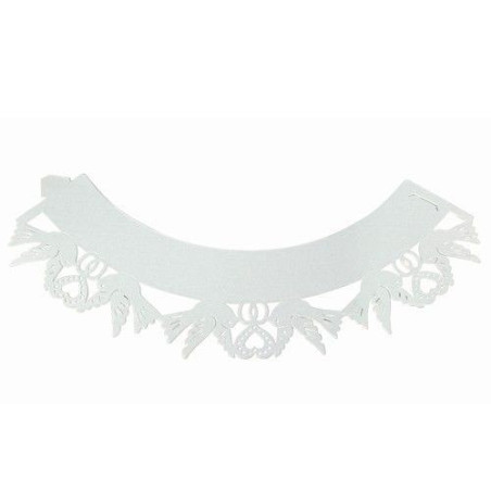 Caissette cupcake dentelle blanche x12 - PME