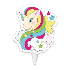 Bougie anniversaire Licorne