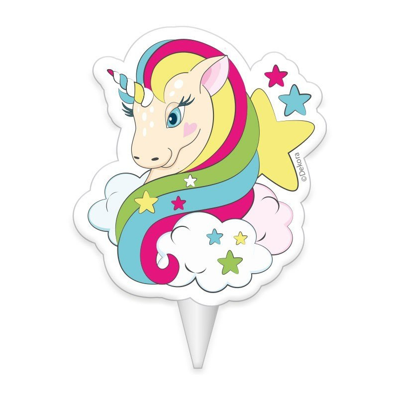 Bougie anniversaire Licorne