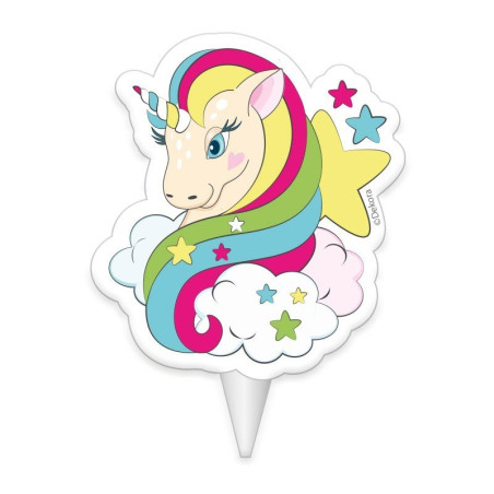 Bougie anniversaire Licorne