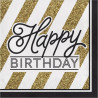 Serviette Happy Birthday en papier x12 - Anniversary House