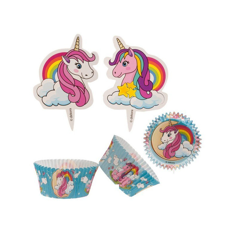 Kit cupcake Licorne x24
