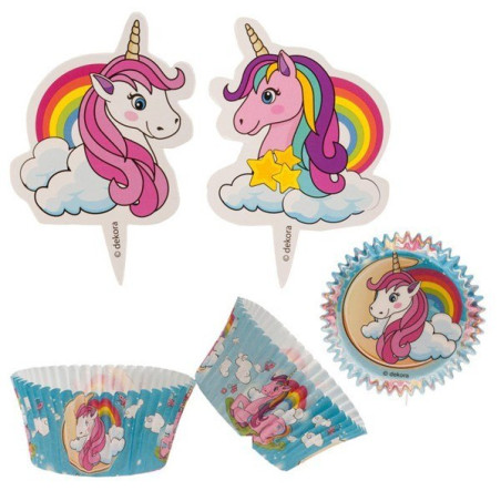 Kit cupcake Licorne x24