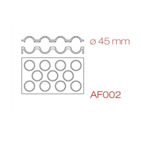 Moule silicone sphère 4,5cm x11 - Pavoni Italia