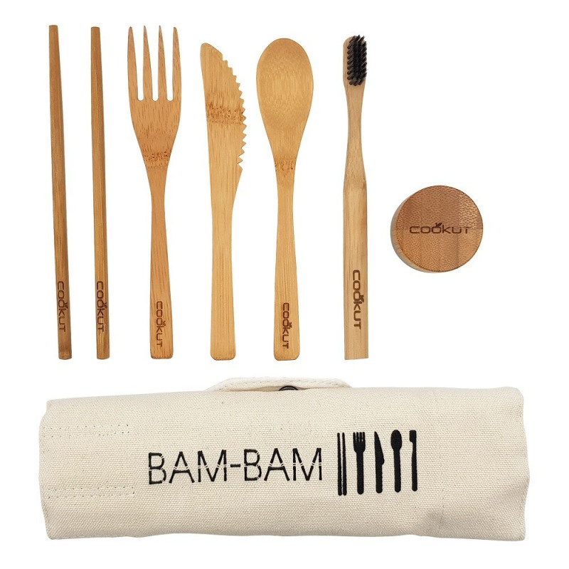 Set couverts repas bambou Bam Bam - Cookut