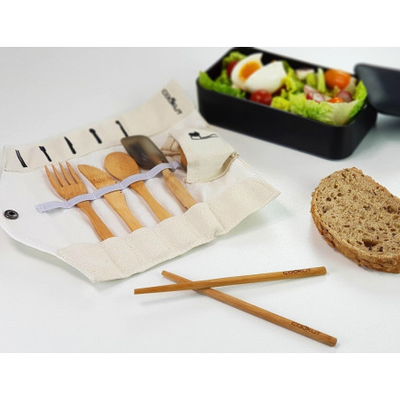 Set couverts repas bambou Bam Bam - Cookut
