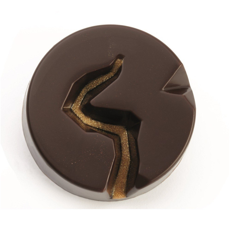 Moule chocolat rond Abyss - Pavoni Italia