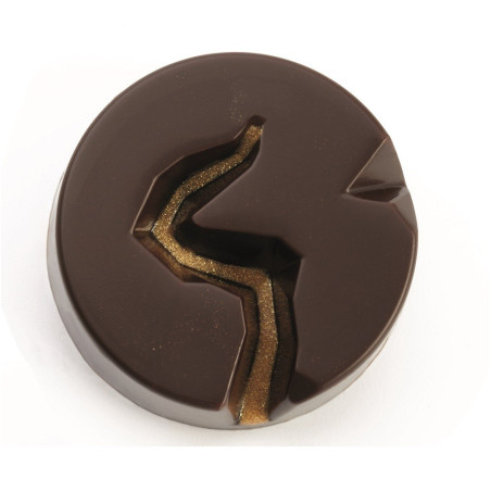 Moule chocolat rond Abyss - Pavoni Italia