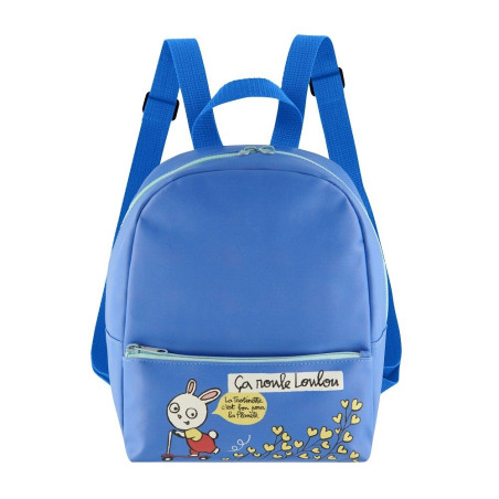 Sac à dos Loulou écolo bleu - Derriere la porte