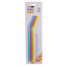 Paille silicone colorée x4 - Totally Addict
