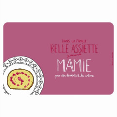 Set de table Belle assiette Mamie - Derrière La Porte