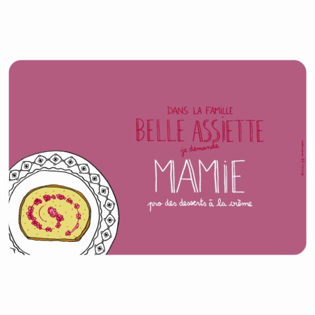 Set de table Belle assiette Mamie - Derrière La Porte