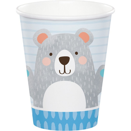 Gobelet jetable Ourson x8 - Anniversary House