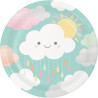 Assiette jetable Nuage 23cm x8 - Anniversary House