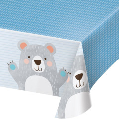 Nappe plastique Ourson 1,37x2,59m - Anniversary House