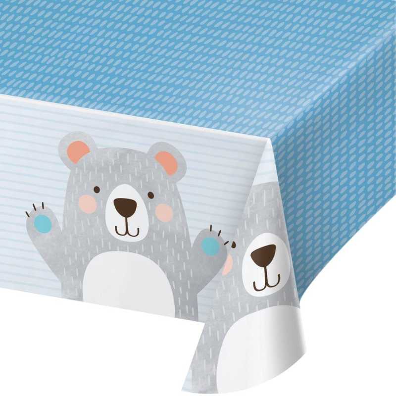 Nappe plastique Ourson 1,37x2,59m - Anniversary House