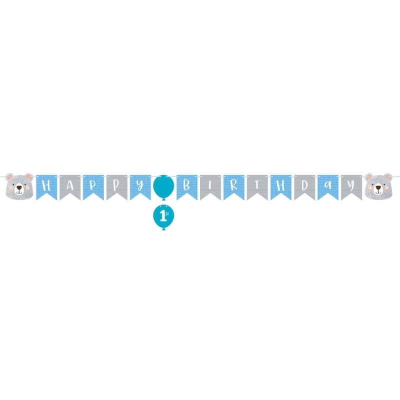 Guirlande bon anniversaire Ourson - Anniversary House