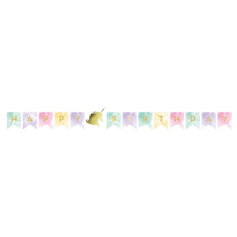 Guirlande anniversaire Licorne - Anniversary House