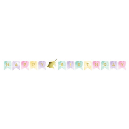 Guirlande anniversaire Licorne - Anniversary House