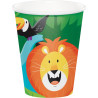 Gobelet jetable Animaux de la Jungle x8 - Anniversary House