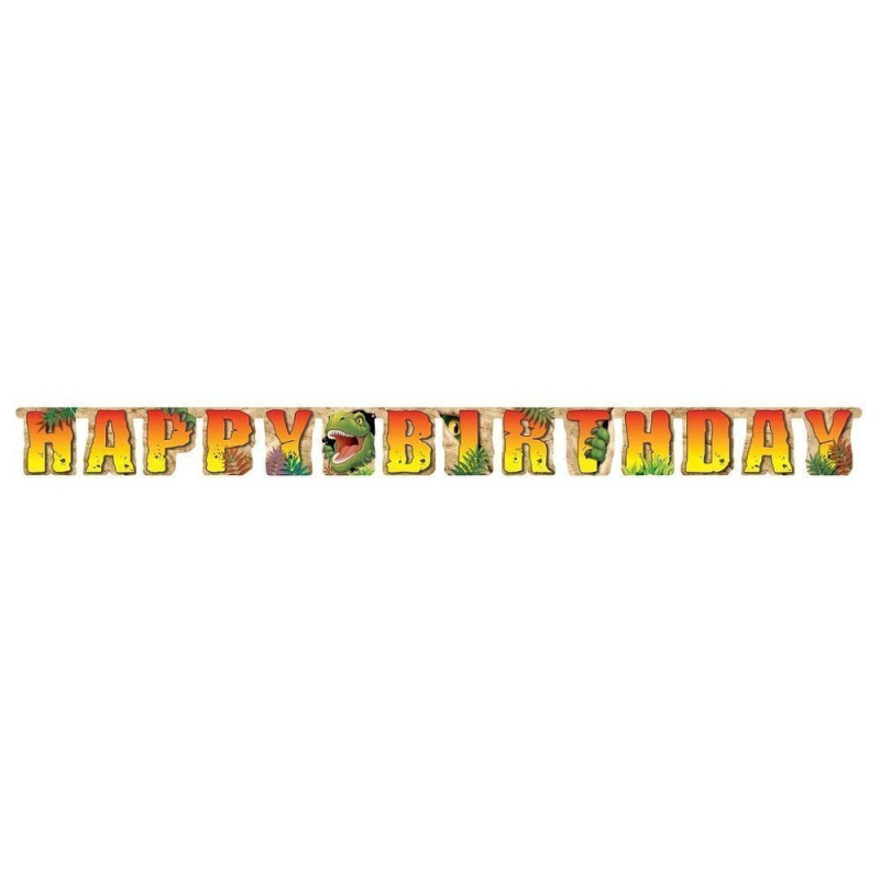 Guirlande Bon Anniversaire Dino - Anniversary House