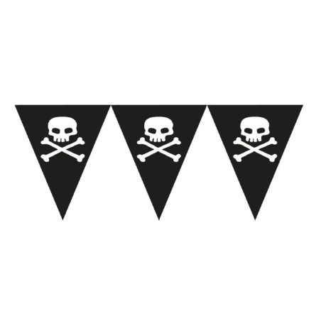 Guirlande Anniversaire Pirates tête de mort - Anniversary House
