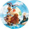 Assiette jetable Pirates x8 - Anniversary House