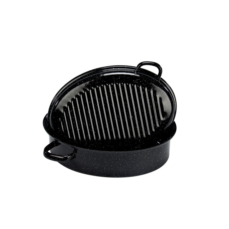 Cuve Cookeo Cocotte Roaster Graniteware 2.2L - Acier Émaillé Léger Avec Grille Inox Et Livre Recettes Cocotte De Cuisson Petit Format Cuve Cookeo Cocotte Roaster Graniteware 2.2L - Acier Émaillé Léger Avec Grille Inox Et Livre Recettes Cocotte De Cuisson Petit Format