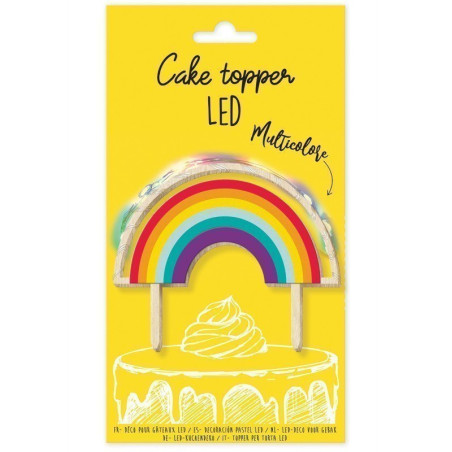 Cake Topper LED Rainbow - ScrapCooking